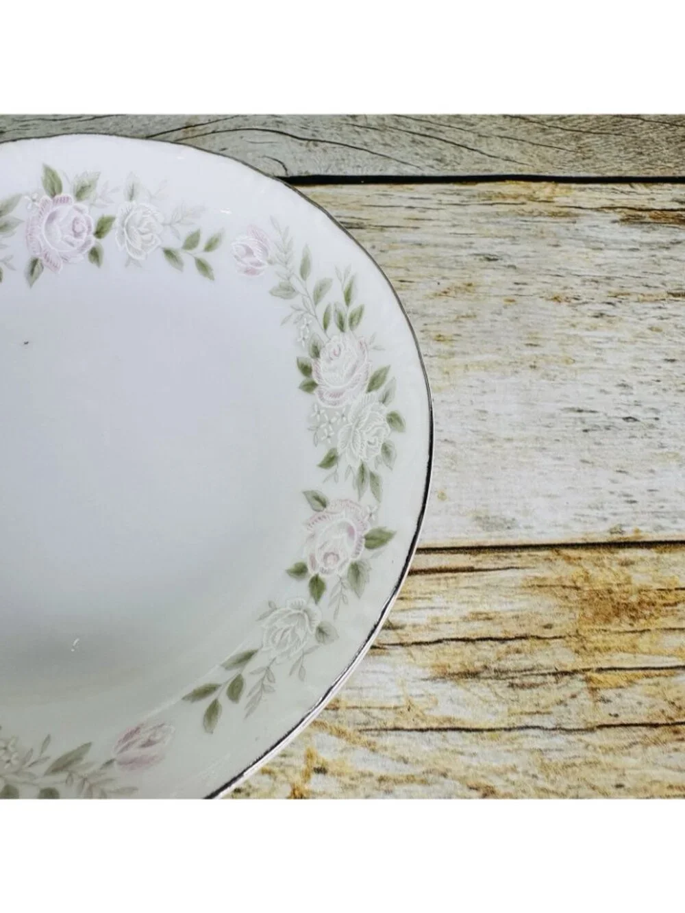 Sheffield Fine China CLASSIC 501 Pink Roses Platinum Dessert Sauce Bowl Set of 5